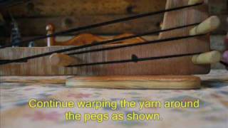 Part 1  Card Weaving  Warping your mini loom [upl. by Anat542]