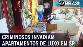 SP polícia prende quadrilha suspeita de roubar apartamentos de luxo  SBT Brasil 210522 [upl. by Noruq]