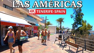 TENERIFE  PLAYA DE LAS AMÉRICAS  Look at the Current Situation ☀️ 4K Walk ● July 2024 [upl. by Hpseoj268]