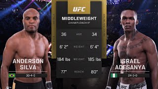 ANDERSON SILVA vs ISRAEL ADESANYA  Middleweight Title CSG Fight Night 11 [upl. by Val827]