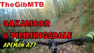 Oakamoor amp Dimmingsdale MTB Downhill Trails Staffordshire Apeman A77 Chest mount [upl. by Lari520]