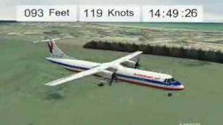 ATR72 aircraft accident animation San Juan 2004 [upl. by Anni]