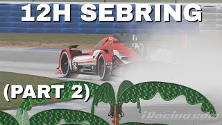 2024 iRacing 12 Hours of Sebring w HWR  Part 2 [upl. by Uhthna]