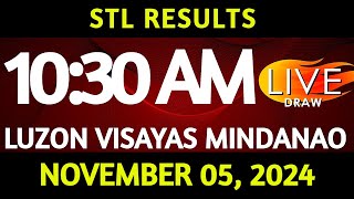 Stl Result Today 1030 am draw November 05 2024 Tuesday Luzon Visayas and Mindanao Area LIVE [upl. by Hyps]