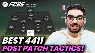 POST PATCH BEST META 4411 FORMATION AND CUSTOM TACTICS  FC 25 ULTIMATE TEAM [upl. by Barnabas]