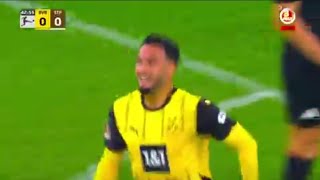 Ramy Bensebaini Goal  BVB Dortmund vs St Pauli 10 Goals Results And Extended Highlights2024 [upl. by Blackwell]