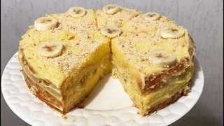 Torta di Banane e Vaniglia  Ricetta Semplice e Veloce 🌹 [upl. by Urbannai]