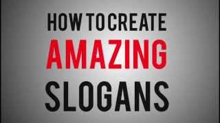 How To Create Amazing Slogans [upl. by Paderna944]