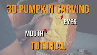 3D Pumpkin Carving Tutorial  Eyes amp Mouth [upl. by Emor]