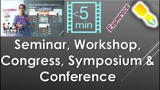 Seminar Workshop Congress Symposium amp Conference  Teaching Aptitude [upl. by Coffeng]