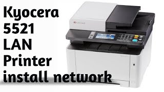 kyocera M5521 LAN setup  how to network setup kyocera M5521  kyocera ecosys M5521dn ip address [upl. by Lenssen]