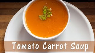 Tomato Carrot Soup  Healthy soup recipes  Easy soup [upl. by Gabrielli]