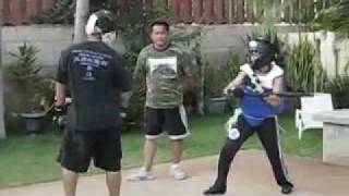 Filipino Martial Arts  Sticks amp Kicks Sparring [upl. by Saimon611]