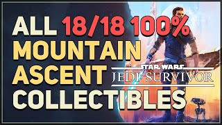 Mountain Ascent 100 All Collectibles Star Wars Jedi Survivor [upl. by Anaj413]