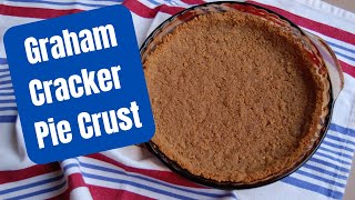 How to make Graham Cracker Pie Crust  Gluten Free Recipe [upl. by Laehctim376]