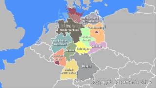 Deutschland im Überblick  16 Bundesländer [upl. by Olive]