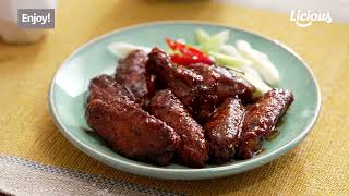 How to cook Licious readytocook BBQ Chicken Wings without Skin [upl. by Anu]