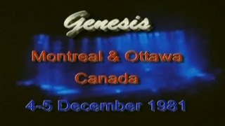 Genesis Live in Montreal amp Ottawa 1981  Rework HD [upl. by Akcirre]