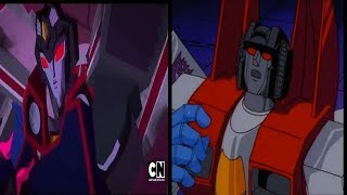 Megatron Beating Starscream Scenes Comparison [upl. by Eus]