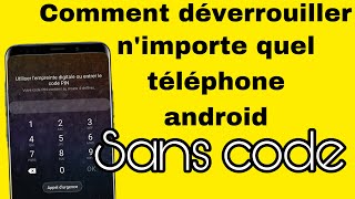 DÉVERROUILLER nimporte quel téléphoneAndroid sans le code avec loption Appelle durgence [upl. by Yeloc983]