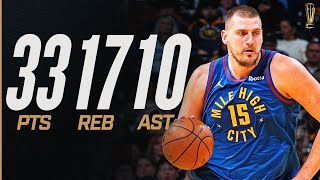 Nikola Jokić’s 5th STRAIGHT TRIPLEDOUBLE Performance 🏆 November 22 2024 [upl. by Ovid533]