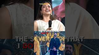 Rashmika Mandanna 🪷 Reveals Her Relationship Status  Rashmika Speech [upl. by Tavey]