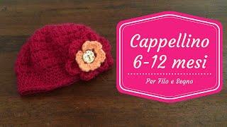 Tutorial  Cappellino 612 mesi [upl. by Nnyleitak]