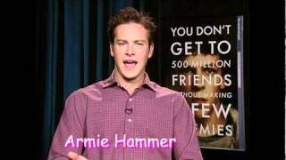 Armie Hammer quotThe Social Networkquot  The Stephen Holt Show [upl. by Kirk711]