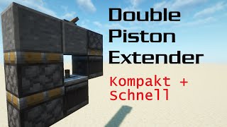 DoublePiston Extender  Minecraft Tutorial  Java amp Bedrock ❗Beschreibung lesen [upl. by Llerod]