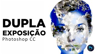 como fazer DUPLA EXPOSIÇÃO no PHOTOSHOP em 2 minutos Incrível [upl. by Mira]