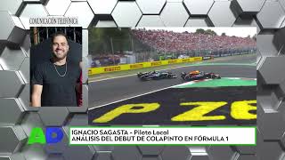 NACHO SAGASTA ANALISIS DEL DEBUT DE COLAPINTO EN F1 [upl. by Elockin]