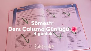 SÖMESTR TATİLİ DERS ÇALIŞIMA GÜNLÜĞÜM 2 4 Günlük 📔💙 [upl. by Etneciv]