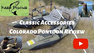 COLORADO PONTOON REVIEW CLASSIC ACCESSORIES and a few gear tips to make it more fishable [upl. by Ai]