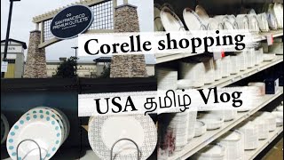 Corelle Dinner Set ShoppingUSA Tamil Vlog [upl. by Akema]