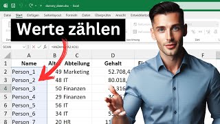 Excel Werte zählen mit ZÄHLENWENN und ANZAHLFunktion mehrere Kriterien nicht leere Zellen [upl. by Gytle]