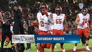 Highlights Utah football upsets No 14 Stanford picks up first Pac12 win [upl. by Neerol373]