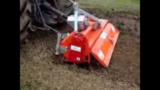 MURATORI Reverse Rotation Tiller MZ2X working on compact soil [upl. by Nirrak565]