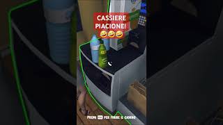 Cassiere Piacione 🤣🤣🤣 gameplaychannelita supermarketsimulator gameplayitalia simulatori [upl. by Elohc]