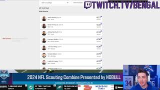 2024 NFL Combine Day 3  Xavier Worthy 421 40 Yard Dash Reaction [upl. by Aicercul]