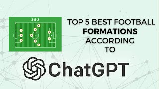 Top 5 Best Football Formations According To ChatGPT [upl. by Hecker]