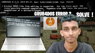 Phoenix Os Grub Error Fix How To Solve Phoenix Os Boot Problem Grub4dos Error Fix Windows 10 Tamil [upl. by Ahsekim561]