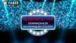 FABER Lotto · LottoGewinnzahlen vom Samstag den 12102024 [upl. by Hutner]