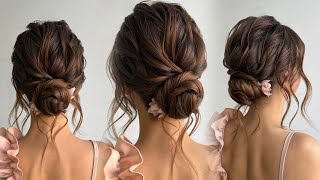 Voluminous textured low bun Wedding hairstyle [upl. by Attenyw]