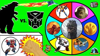 GODZILLA vs DINOSAURS 🦕 Spinning Wheel Slime Game w Destroyah LEGO DINOS  Godzilla Figures [upl. by Adnola]