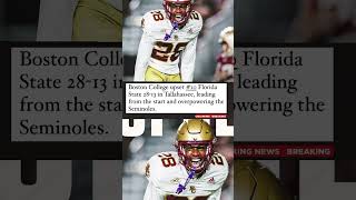 Fsu vs boston college  florida state  boston college shorts breakingnews news [upl. by Schach]