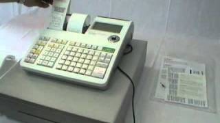 Casio SES2000 Cash Register  Installation from box first time use [upl. by Nyrmac]