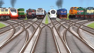 XTrains Crossing By Indian Bumpy Railroad Tracks  train videos indian railways  steam trains [upl. by Elayor]