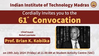 IIT Madras  61st Convocation [upl. by Nonnahc]