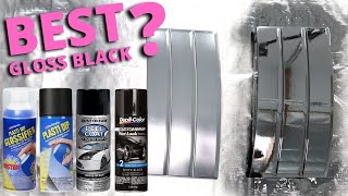 BEST GLOSS BLACK PEELABLE PAINT  Duplicolor Custom Wrap WET LOOK Review  PlastiDip Black Out [upl. by Hallee284]