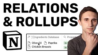 Notion Tutorial Relations and Rollups in Notion for Beginners Easy Guide [upl. by Chari]